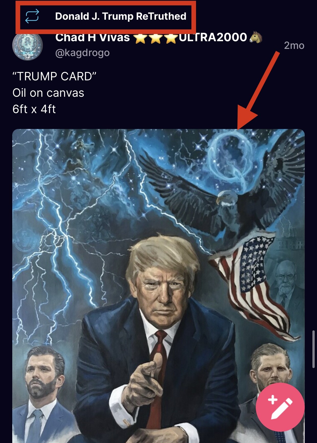 ReTruthed by Donald J. Trump